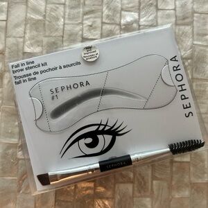 Sephora Brow Stencil Kit - Clear and Black